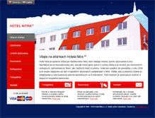 Tablet Screenshot of hotelnitra.sk